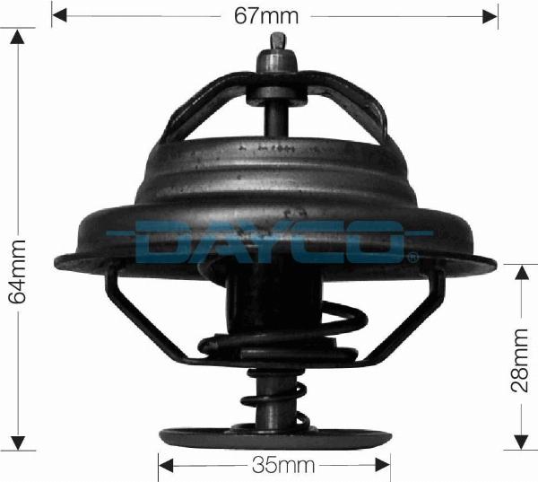 DAYCO DT62A - Термостат, охолоджуюча рідина autozip.com.ua