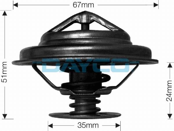 DAYCO DT58G - Термостат, охолоджуюча рідина autozip.com.ua
