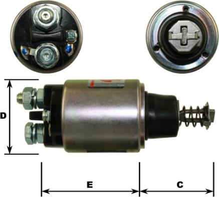 GM-GHIBAUDI E3623 - Тягове реле, стартер autozip.com.ua