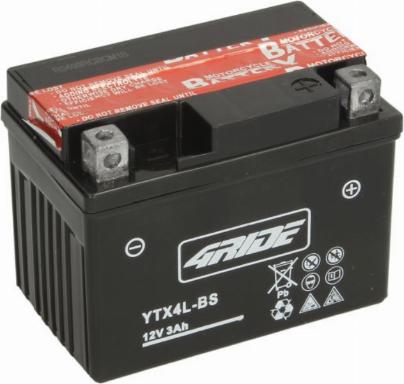 4 RIDE YTX4LBS4RIDE - Стартерна акумуляторна батарея, АКБ autozip.com.ua