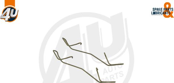 4U 47189VV - Комплектуючі, колодки дискового гальма autozip.com.ua