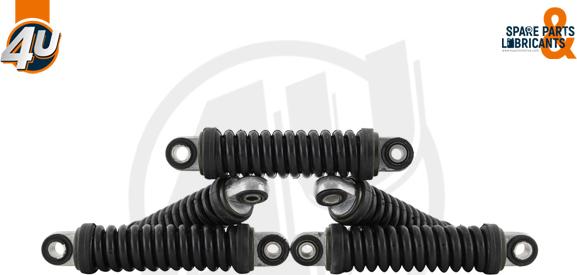 4U 14425MN - Амортизатор, поліклиновий ремінь autozip.com.ua