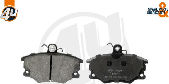4U 22651FT - Гальмівні колодки, дискові гальма autozip.com.ua