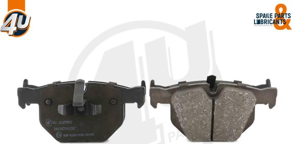 4U 22255BW - Гальмівні колодки, дискові гальма autozip.com.ua