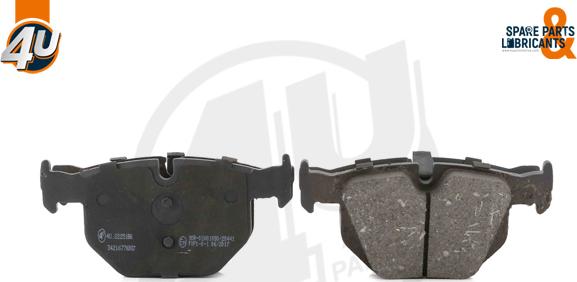 4U 22251BW - Гальмівні колодки, дискові гальма autozip.com.ua