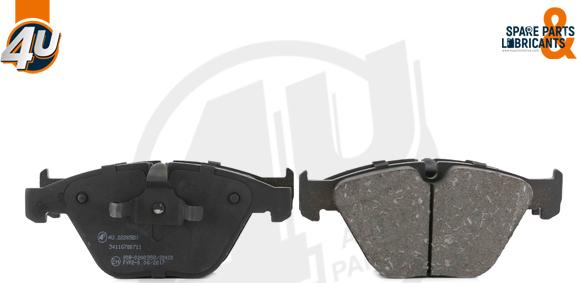 4U 22265BW - Гальмівні колодки, дискові гальма autozip.com.ua
