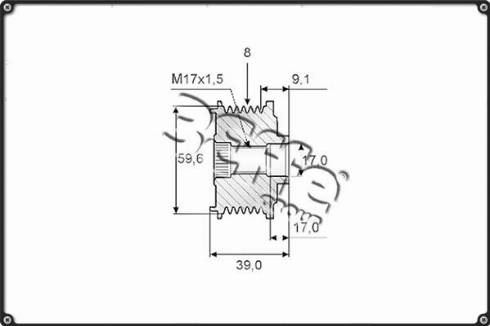 3Effe Group F0096G - Ремінний шків, генератор autozip.com.ua