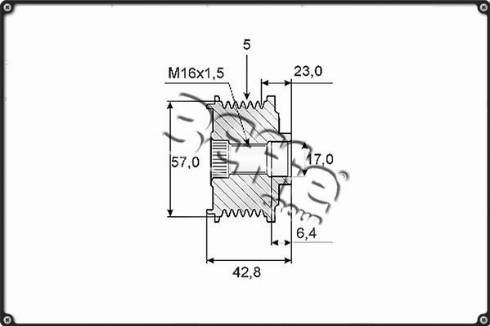 3Effe Group F0067G - Ремінний шків, генератор autozip.com.ua