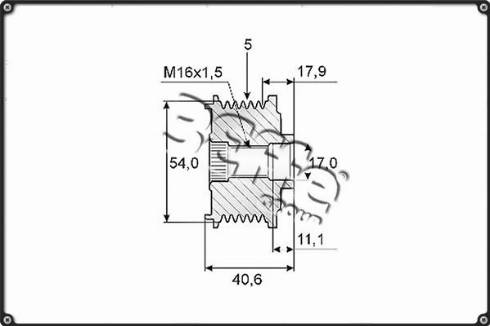 3Effe Group F0087G - Ремінний шків, генератор autozip.com.ua