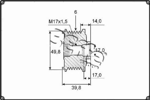 3Effe Group F0148G - Ремінний шків, генератор autozip.com.ua