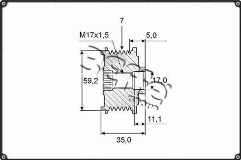 3Effe Group F0117G - Ремінний шків, генератор autozip.com.ua