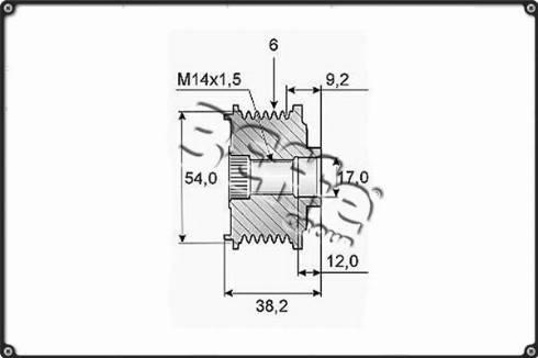 3Effe Group F0246G - Ремінний шків, генератор autozip.com.ua