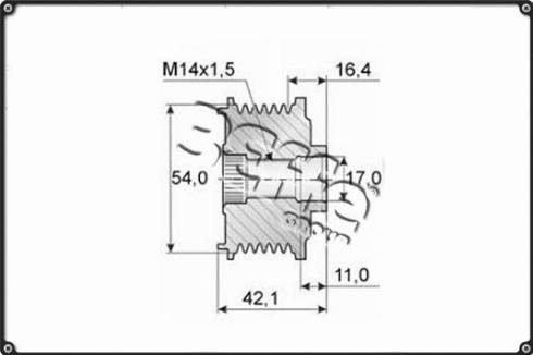 3Effe Group F0240G - Ремінний шків, генератор autozip.com.ua