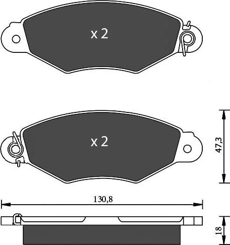 7 SEVEN PARTS SVP19550 - Гальмівні колодки, дискові гальма autozip.com.ua
