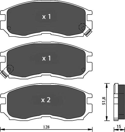 7 SEVEN PARTS SVP19800 - Гальмівні колодки, дискові гальма autozip.com.ua