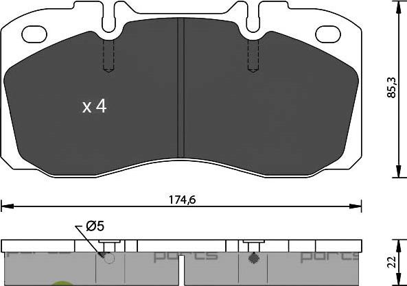 7 SEVEN PARTS SVP19240 - Гальмівні колодки, дискові гальма autozip.com.ua