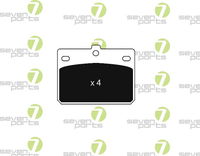 7 SEVEN PARTS SVP10610 - Гальмівні колодки, дискові гальма autozip.com.ua