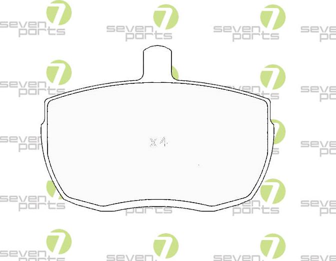 7 SEVEN PARTS SVP11100 - Гальмівні колодки, дискові гальма autozip.com.ua