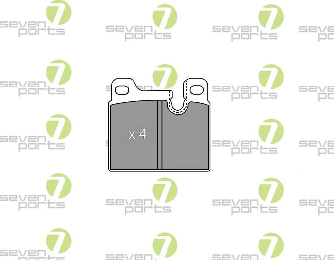 7 SEVEN PARTS SVP11790 - Гальмівні колодки, дискові гальма autozip.com.ua