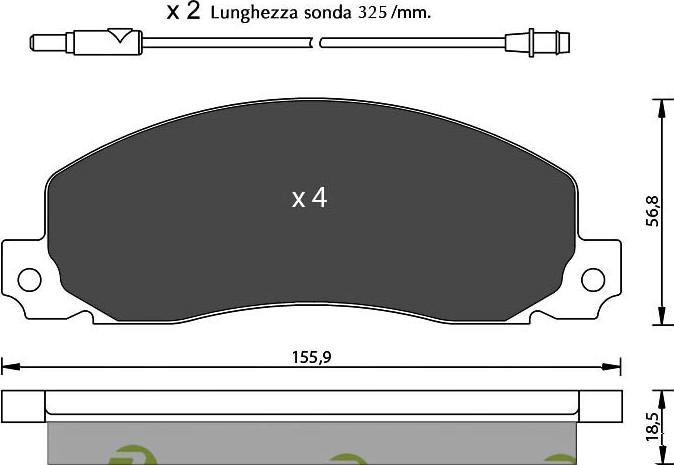 7 SEVEN PARTS SVP13400 - Гальмівні колодки, дискові гальма autozip.com.ua