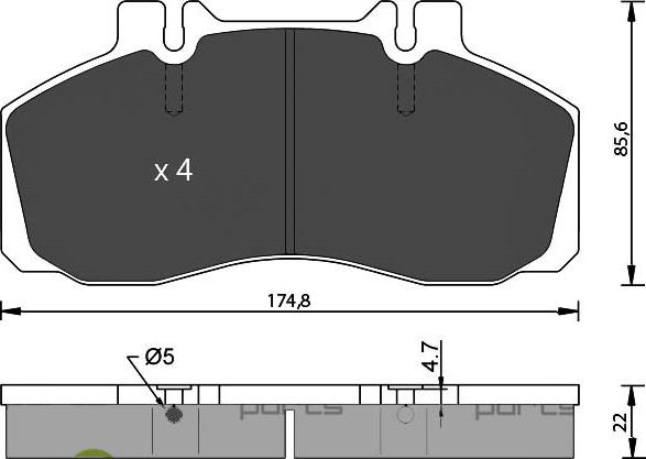 7 SEVEN PARTS SVP13650 - Гальмівні колодки, дискові гальма autozip.com.ua