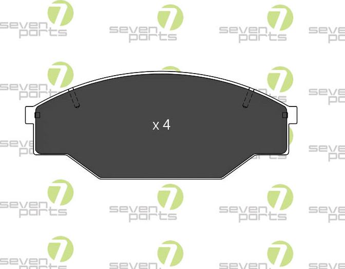 7 SEVEN PARTS SVP13030 - Гальмівні колодки, дискові гальма autozip.com.ua