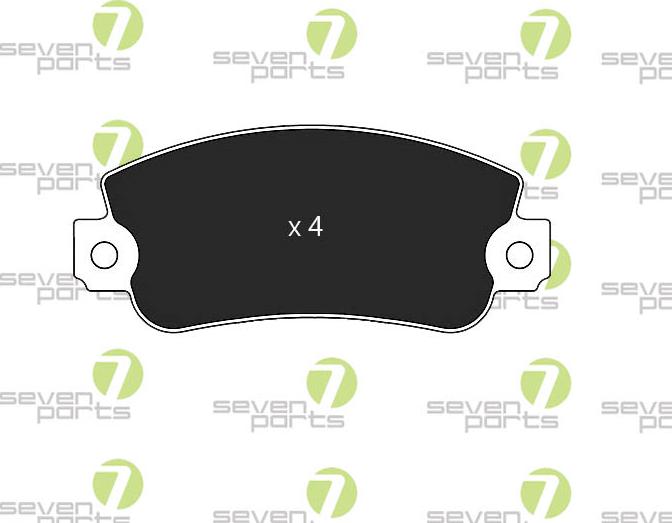 7 SEVEN PARTS SVP12990 - Гальмівні колодки, дискові гальма autozip.com.ua