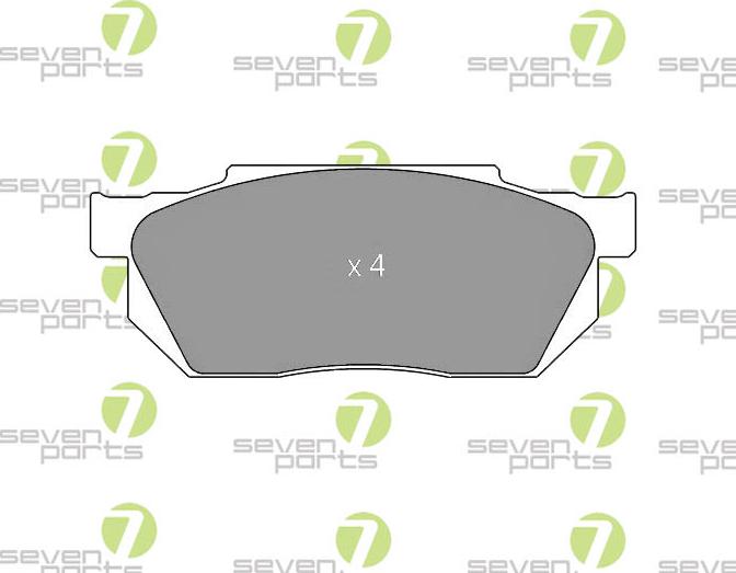 7 SEVEN PARTS SVP12450 - Гальмівні колодки, дискові гальма autozip.com.ua