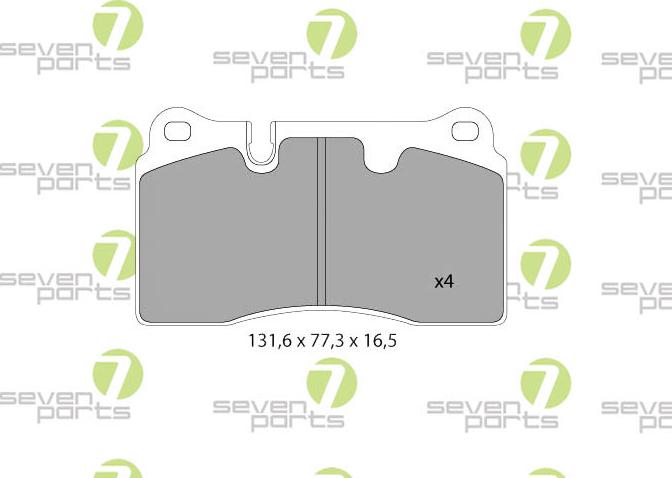 7 SEVEN PARTS SVP24840 - Гальмівні колодки, дискові гальма autozip.com.ua