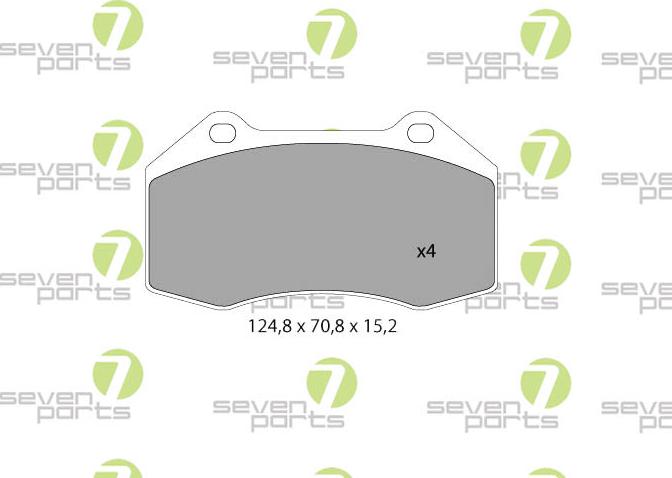 7 SEVEN PARTS SVP24220 - Гальмівні колодки, дискові гальма autozip.com.ua