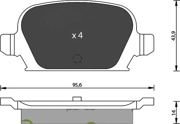 7 SEVEN PARTS SVP20970 - Гальмівні колодки, дискові гальма autozip.com.ua