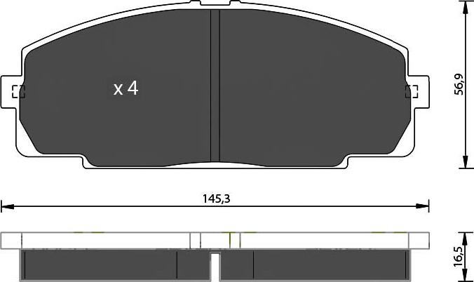 7 SEVEN PARTS SVP20480 - Гальмівні колодки, дискові гальма autozip.com.ua