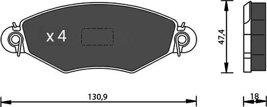7 SEVEN PARTS SVP20230 - Гальмівні колодки, дискові гальма autozip.com.ua