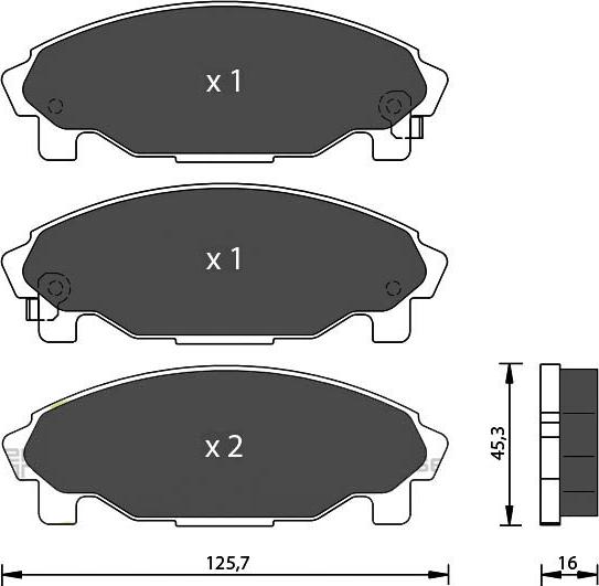 7 SEVEN PARTS SVP21970 - Гальмівні колодки, дискові гальма autozip.com.ua