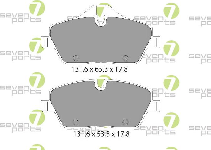 7 SEVEN PARTS SVP22900 - Гальмівні колодки, дискові гальма autozip.com.ua
