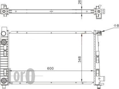 ABAKUS 054-017-0002 - Радіатор, охолодження двигуна autozip.com.ua