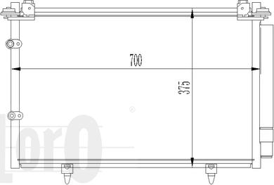 ABAKUS 051-016-0024 - Конденсатор, кондиціонер autozip.com.ua