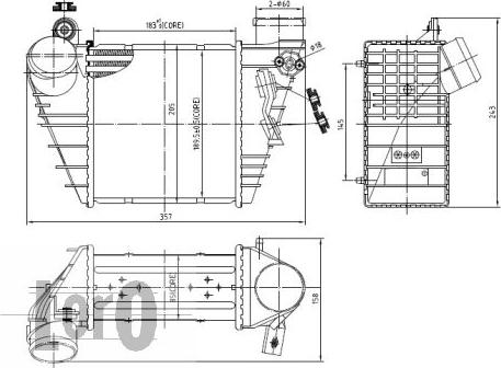 ABAKUS 003-018-0003 - Интеркулер autozip.com.ua