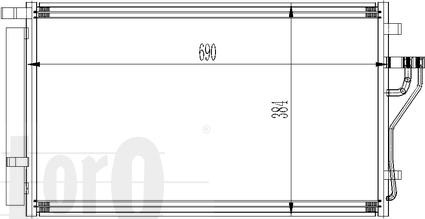 ABAKUS 019-016-0018 - Конденсатор, кондиціонер autozip.com.ua