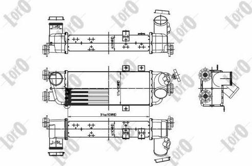 ABAKUS 019-018-0001 - Интеркулер autozip.com.ua