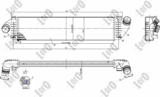 ABAKUS 017-018-0009 - Интеркулер autozip.com.ua