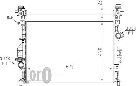 ABAKUS 017-017-0050 - Радіатор, охолодження двигуна autozip.com.ua