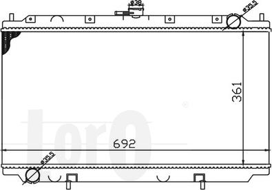 ABAKUS 033-017-0004-B - Радіатор, охолодження двигуна autozip.com.ua