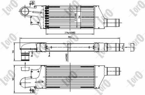 ABAKUS 037-018-0015 - Интеркулер autozip.com.ua