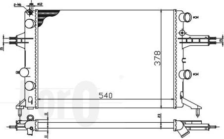 ABAKUS 037-017-0066 - Радіатор, охолодження двигуна autozip.com.ua