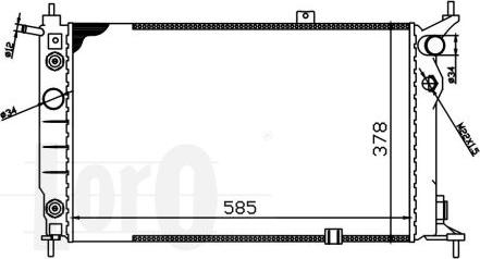 ABAKUS 037-017-0007 - Радіатор, охолодження двигуна autozip.com.ua