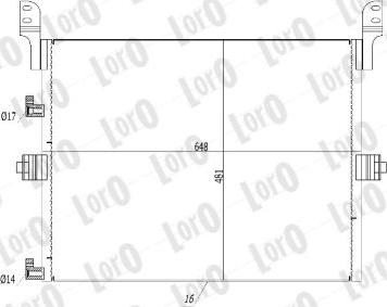 ABAKUS T16-04-001 - Конденсатор, кондиціонер autozip.com.ua