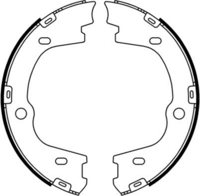 ABE C00531ABE - Комплект гальм, ручник, парковка autozip.com.ua