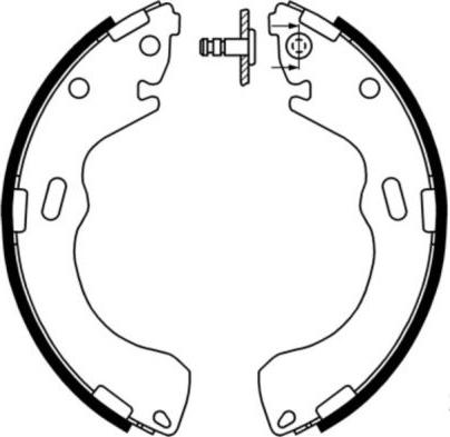 ABE C03043ABE - Комплект гальм, барабанний механізм autozip.com.ua