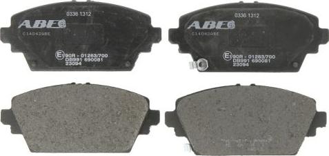 ABE C14042ABE - Гальмівні колодки, дискові гальма autozip.com.ua